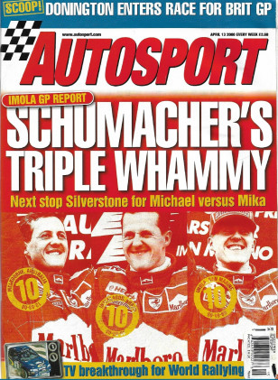 AUTOSPORT 2000 APR 13 - SAN MARINO GP, VILLENEUVE, FORMULA 3000, MARK WEBBER*